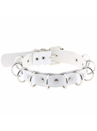 Anime Necklaces Metal O-Round Goth Choker 