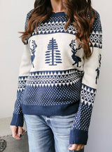 Christmas Sweaters Women's Elk Jacquard Knitwear