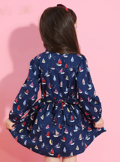 2018 Brand Printing Princess Dress Autumn Style 