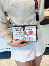 Letters Crown Box Design Women's Party Clutch Bag 