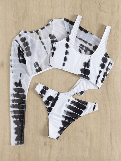 One-piece Gauze Rotator Two-piece Bikini