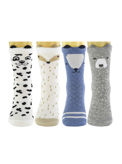 4 Pair/lot Brand Kids Socks Skid Boy&Girls 