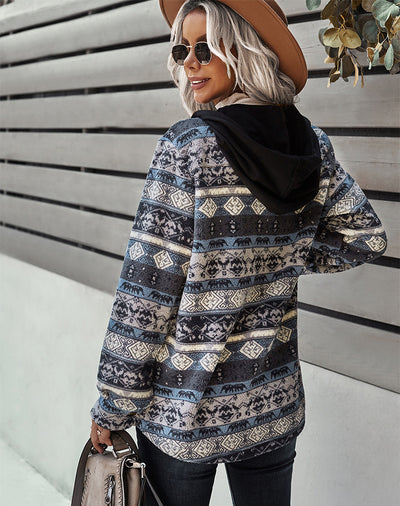 Double Fleece Long Sleeve Coat