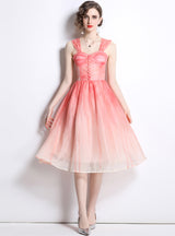 Pink Halo Dyed Gauze Dress