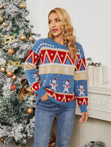 Snowflake Color Matching Christmas Day Sweater