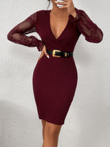 Fashion Lace Stitching Dress