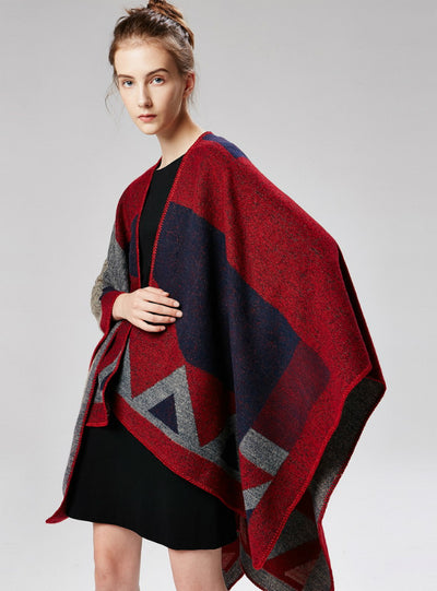 Diamond Mud Dots Gradually Cashmere Jacquard Shawl