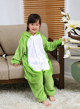 Flannel Children's Frog Conjoined Pajamas