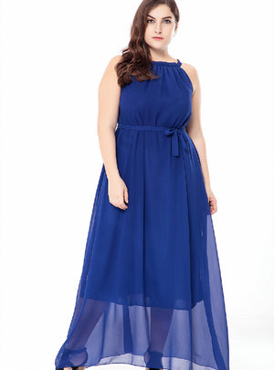 Bohemian Chiffon Big Swing Dress