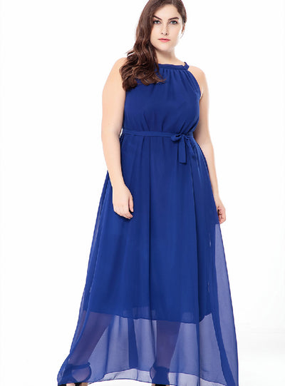 Bohemian Chiffon Big Swing Dress