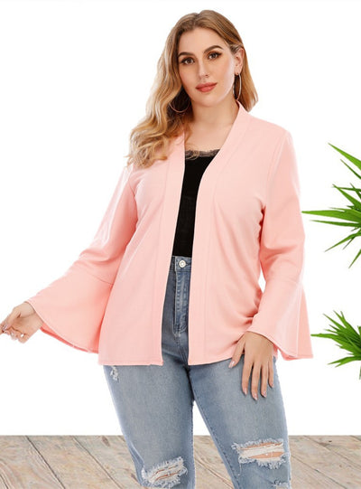 Trumpet Sleeve Long Sleeve Coat