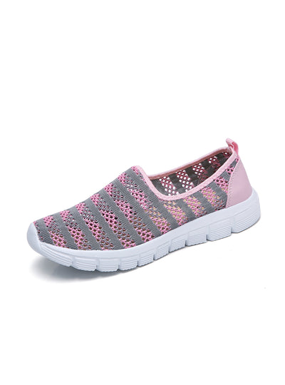 Breathable Mesh White Ballet Flats Ballerina 