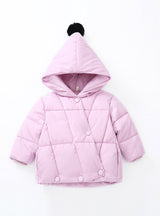 Girls' Cotton-Padded Jacket Double-Breasted Buckle