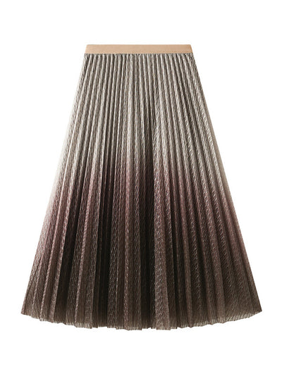 Pleated High Waist Gauze Fairy Skirt