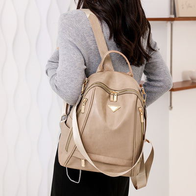 Soft PU Outdoor Travel Retro Leisure Backpack