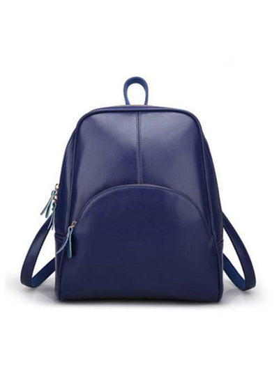 Women Leather Backpack Students' Backpacks 