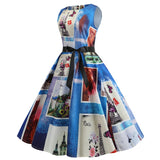 Women Sleeveless Printed Dress