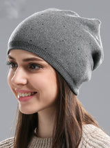Women's Winter Hat Knitted Wool Beanie Female