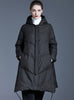 Large Hooded White Duck Down Long Coat
