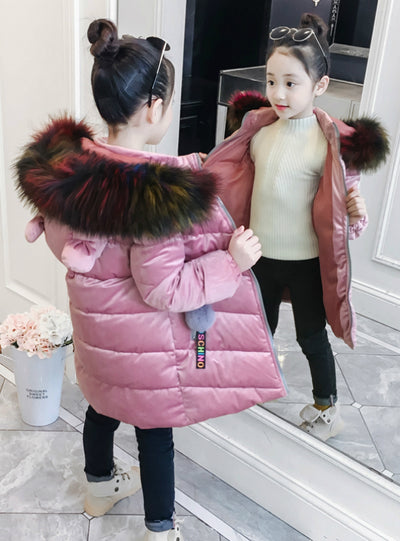 Princess Middle Long Cotton-Padded Jacket