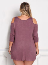 Long Sleeves knitted Tops T-shirt