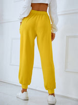 Sports Solid Color Casual Pants