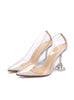 Transparent Pointed Shallow Stilettos Shoes