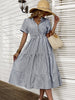 Leisure Holiday Striped Dress