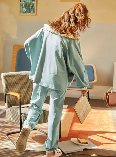 Spring and Autumn Cotton Long Sleeve Cotton Sleepwear