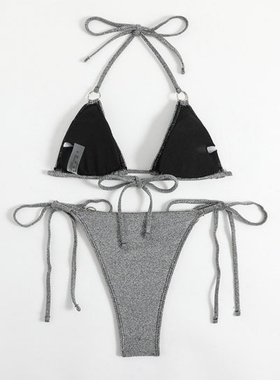 Women Sexy Gray Swimsuit Bikini
