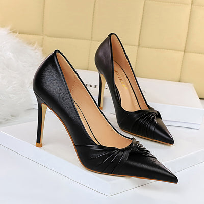Women Shallow-pointed Bow Shoes