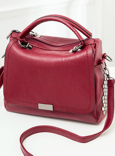 Women Soft Pu Leather Handbag Female Shoulder Bag 