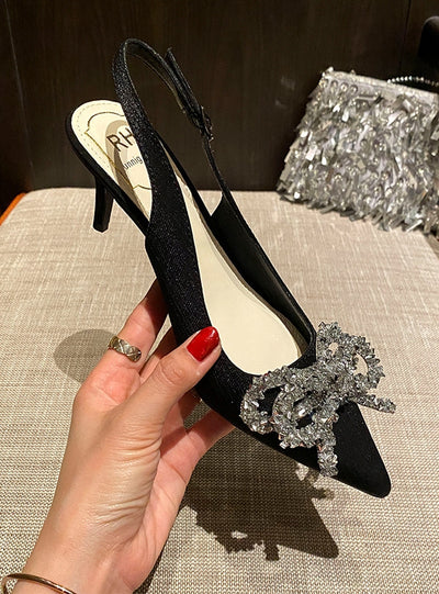 Thin-heeled Pointed Shallow Shoes Sandals