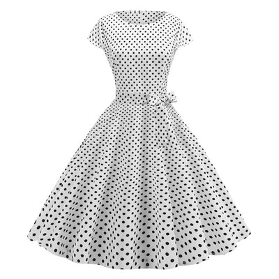 Summer Retro Cap Sleeve Dress