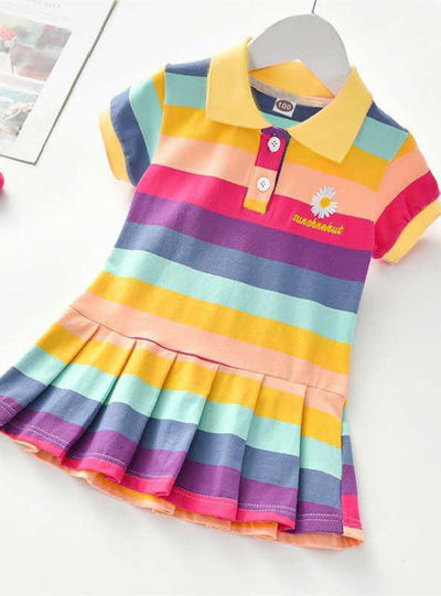 Rainbow Girl Summer Dress