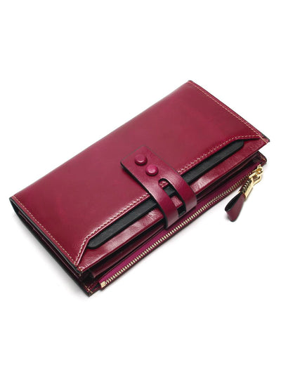 Leather High Quality Long Design Clutch Cowhide Wallet