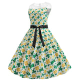 Women Clover Print Dress