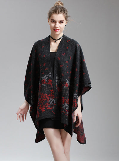 Shawl Long Knitted Cardigan Woolen Coat