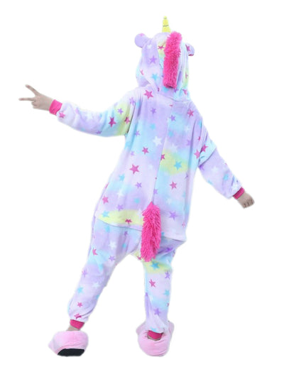 Kids Animal Stars Unicorn Pajamas For Boys Girls