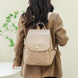 Soft PU Simple Casual Ladies Backpack