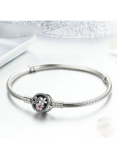 925 Sterling Silver Cherry Mixed Enamels & Clear 