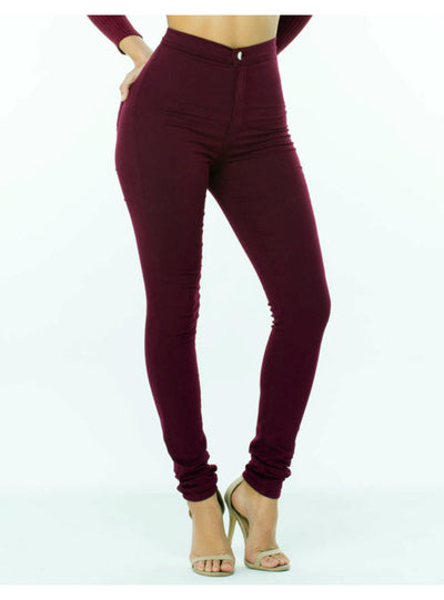 Elastic Denim Jean Pants Trousers Skinny Pencil 