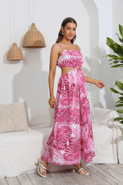 Bohemian Print Straps Dress