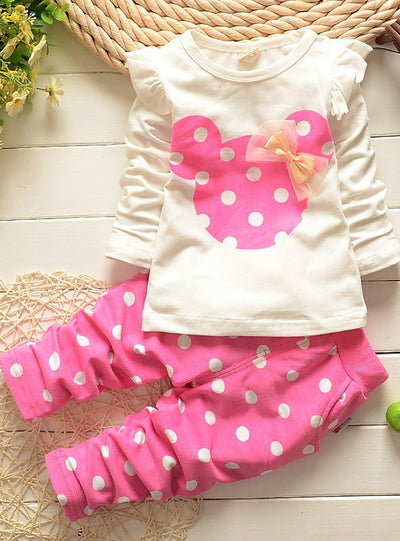 Baby Clothing Sets Cartoon Printing Sweatshirts Pants 