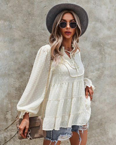 V-neck Sexy Autumn and Winter Shirt