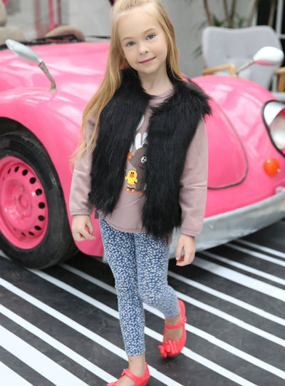 Faux Fur Vest Artificial Fur Vest Children's Clothing