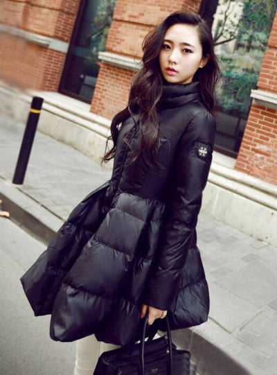 Winter Down Jackets Warm Long Slim Coat
