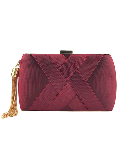 Women Fashion Tassel Clutches Evening Bags Handbag
