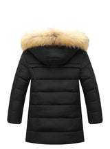 Fur Warm Coat Boys Hooded Down Outerwear