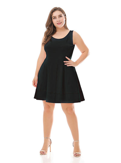 Knitted Sleeveless Vest Bottoming Dress